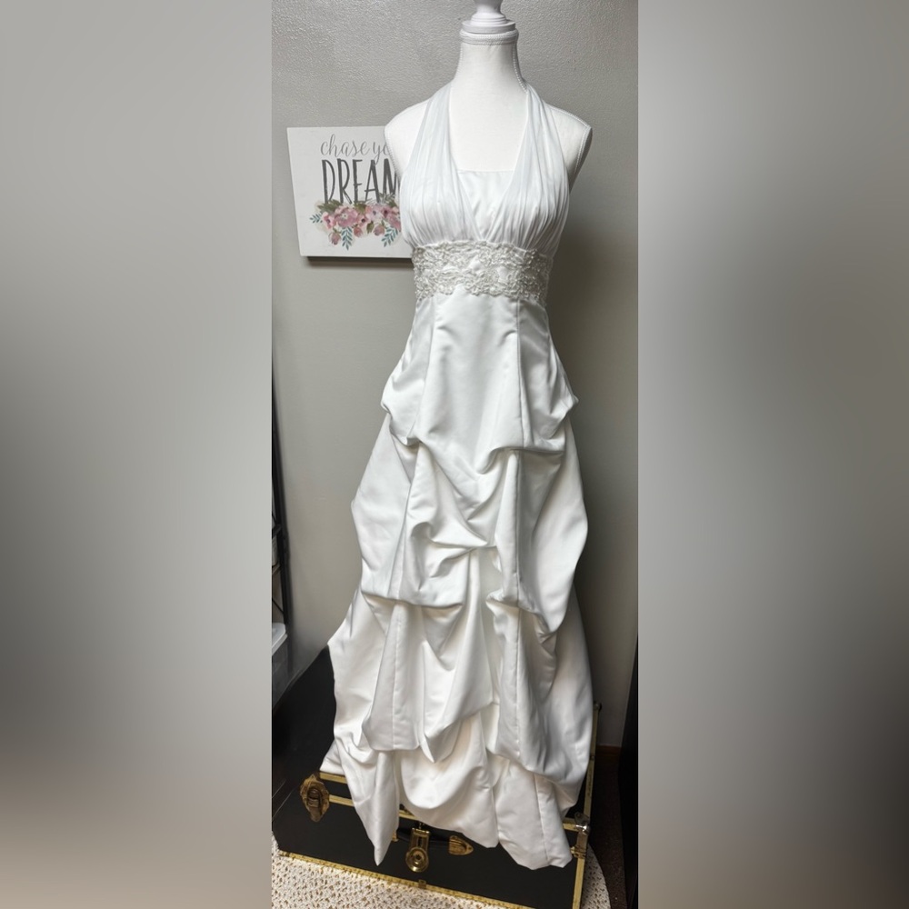 Masquerade White Polyester Dress sz 5/6